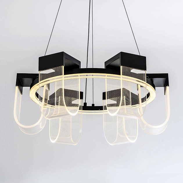Подвесной cветильник LED4U L7707-600 BK изображение 4 Подвесной cветильник LED4U L7707-600 BK Фото № 4