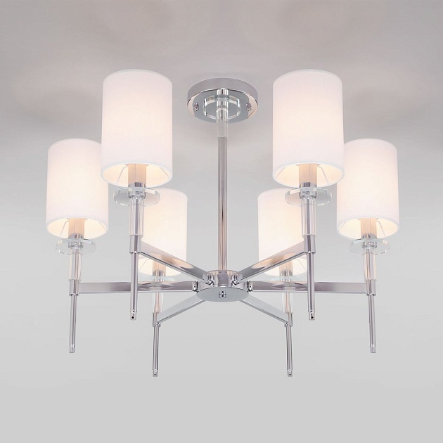 Подвесная люстра Eurosvet Brielle 60132/6 хром изображение 6 Подвесная люстра Eurosvet Brielle 60132/6 хром Фото № 6