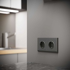 Рамка Werkel Stark на 2 поста графит W0021864 4690389194504 2