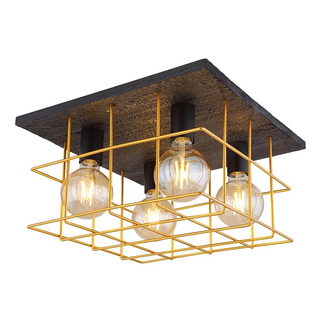 Потолочный светильник Globo Merril 15530B-4D изображение 1 Потолочный светильник Globo Merril 15530B-4D Фото № 1