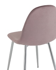 Кухонный стул Stool Group Валенсия SN велюр розовый хромированные ножки OS-001L HLR-25 sl 5