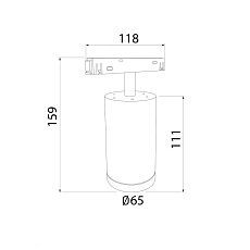 Трековый светодиодный светильник Elektrostandard Slim Magnetic 85506/01 a061299 1