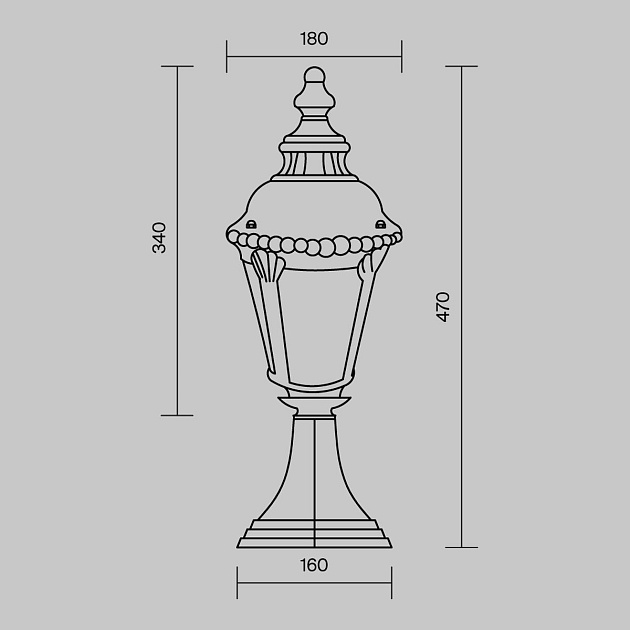 Ландшафтный светильник Maytoni Goiri O029FL-01BZ изображение 2 Ландшафтный светильник Maytoni Goiri O029FL-01BZ Фото № 2