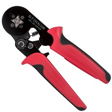 Кримпер Stekker CTLS006-240 для обжима клемм и наконечников 0,25-10мм2, красный 39353