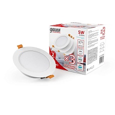 Встраиваемый светодиодный светильник Gauss Elementary Downlight 9100420205T 4