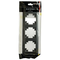 Рамка 3-постовая Stekker Катрин графит PFR00-7003-06 39809 1