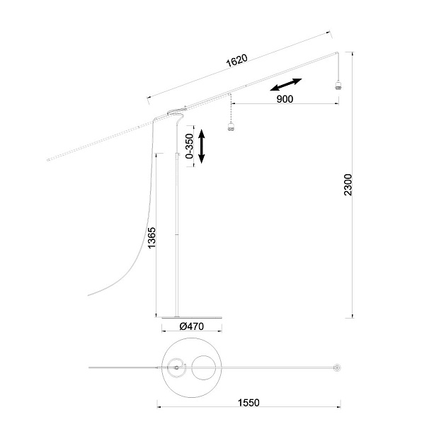 Торшер без абажура Mantra Ruti Ricca 9445 изображение 7 Торшер без абажура Mantra Ruti Ricca 9445 Фото № 7