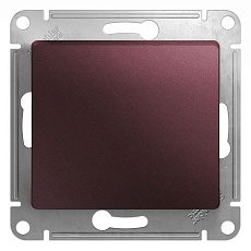 Переключатель одноклавишный проходной Systeme Electric Glossa 10A 250V баклажановый GSL001161