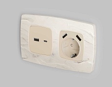 Лицевая панель розетки AMBRELLA VOLT OP3310 1