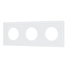 Рамка стеклянная FRM-GLARE-GC-3-WH Arlight 043838