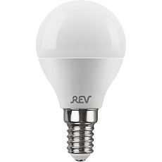 Лампа светодиодная REV G45 Е14 9W 6500K холодный белый свет шар 32504 8 1