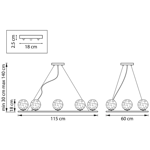 Подвесная люстра Lightstar Bari 815287 изображение 2 Подвесная люстра Lightstar Bari 815287 Фото № 2
