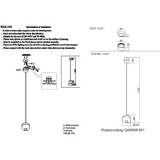 Подвесной светильник Crystal Lux Gaspar SP1 White 1