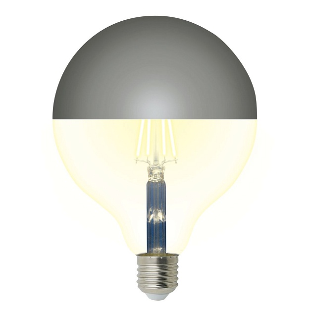 Лампа светодиодная Uniel E27 4W 4000K зеркальная LED-G125-4W/4000K/E27/CL MIRROR/CHROME PLS02WH UL-00011794 Фото № 3