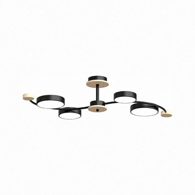 Потолочный cветильник LED4U L3206-800 BK Фото № 1