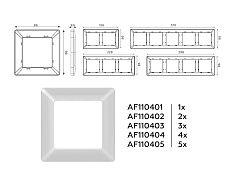 Рамка AMBRELLA VOLT AF110401 2