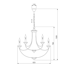 Подвесная люстра Eurosvet Lazzaro 60098/9 хром 4