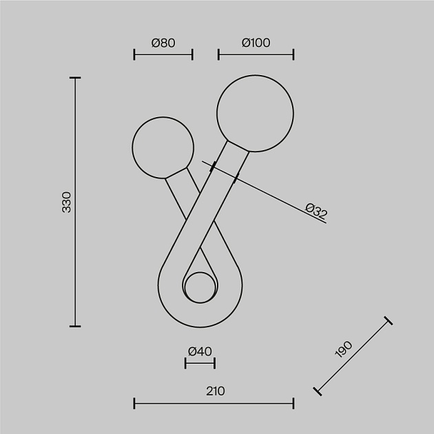 Бра Maytoni MOD476WL-02PT Фото № 2