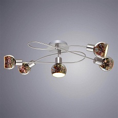 Потолочная люстра Arte Lamp Illusione A6125PL-5SS 1