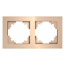 Рамка 2-постовая Stekker Катрин шампань GFR00-7002-02 39528