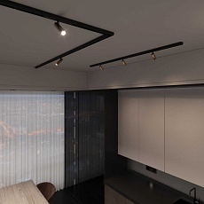 Шинопровод магнитный накладной Elektrostandard Slim Magnetic Round 85133/00 черный a064722 1