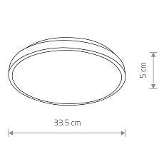 Потолочный светодиодный светильник Nowodvorski Agnes Round Led 8183 1