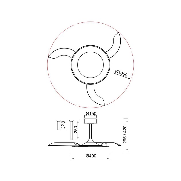Люстра-вентилятор Mantra NISEKO FAN M 9011 изображение 5 Люстра-вентилятор Mantra NISEKO FAN M 9011 Фото № 5