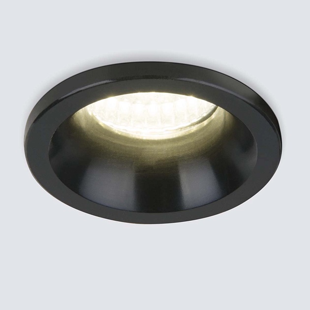 Встраиваемый светодиодный светильник Elektrostandard 15269/LED черный a056022 фото 