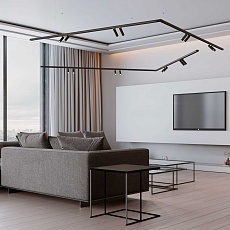 Шинопровод магнитный накладной Elektrostandard Slim Magnetic Round 85133/00 черный a064722 5