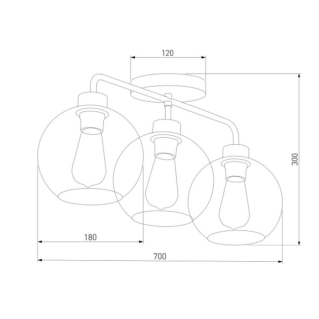 Потолочная люстра TK Lighting 4020 Bari Фото № 2