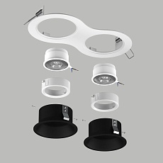 Комплект со светильником Lightstar Domino Round (214626+214607+214607+214006+214006) D6260707WMOD 3