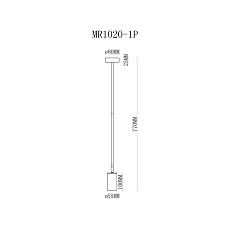 Подвесной светильник MyFar Dereck MR1020-1P 1