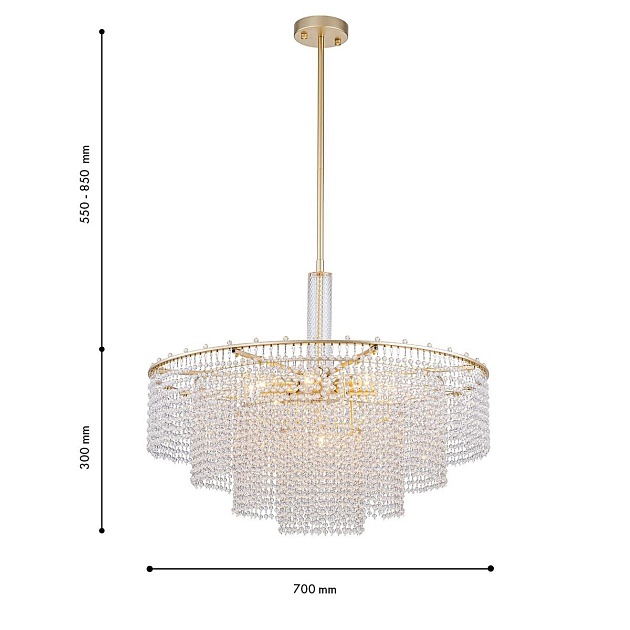 Подвесная люстра Favourite Fringe 4762-9P Фото № 8