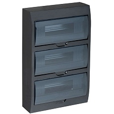 KREPTA 3 Корпус пластиковый ЩРН-П-36 IP41 черный IEK MKP12-N-36-41-K02