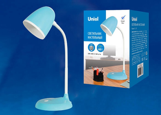 Настольная лампа Uniel Standard TLI-228 Blue E27 UL-00003652 фото 2