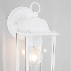 Уличный настенный cветильник Elektrostandard 1008D Brick белый a038439 1