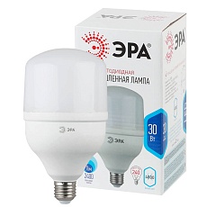 Лампа светодиодная ЭРА E27 30W 4000K матовая LED POWER T100-30W-4000-E27 Б0027003 2