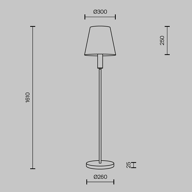 Торшер Maytoni MOD483FL-01BS изображение 3 Торшер Maytoni MOD483FL-01BS Фото № 3