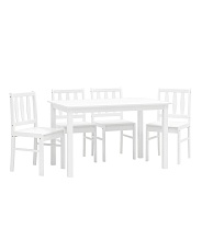 Обеденная группа Stool Group INGRID массив гевеи белый MH750+MH52088 WX4 2