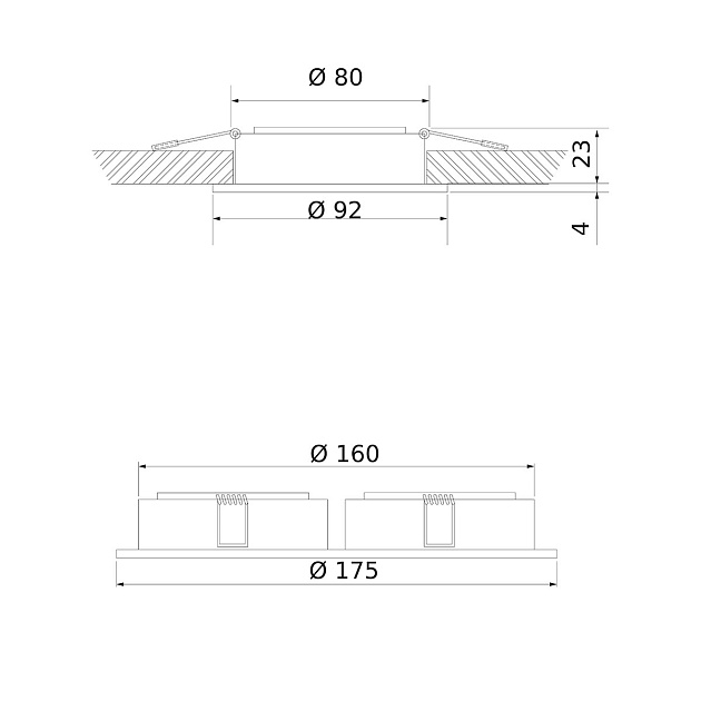 Встраиваемый светильник Elektrostandard 1091/2 MR16 белый a047722 фото 5