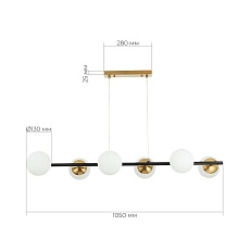 Подвесная люстра Evoluce FORLI SLE220403-06 2