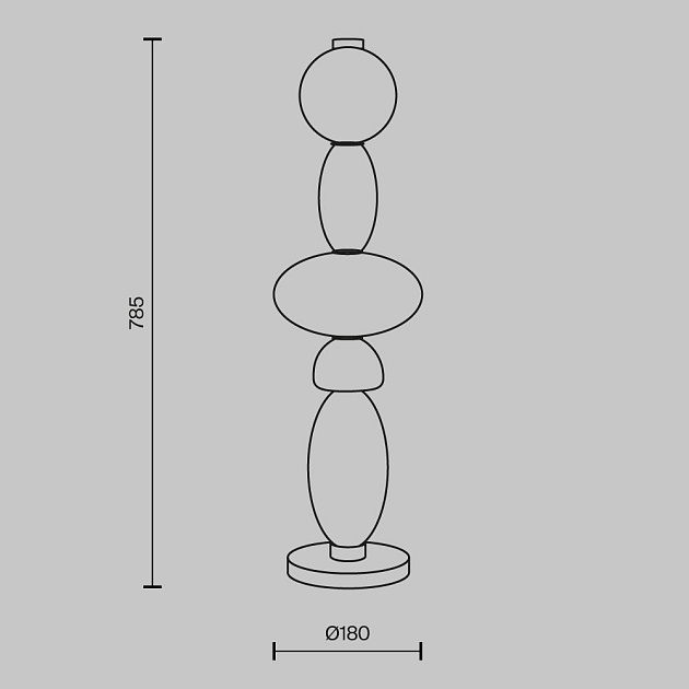 Настольная лампа Maytoni Adore MOD297TL-L24BS3K изображение 6 Настольная лампа Maytoni Adore MOD297TL-L24BS3K Фото № 6