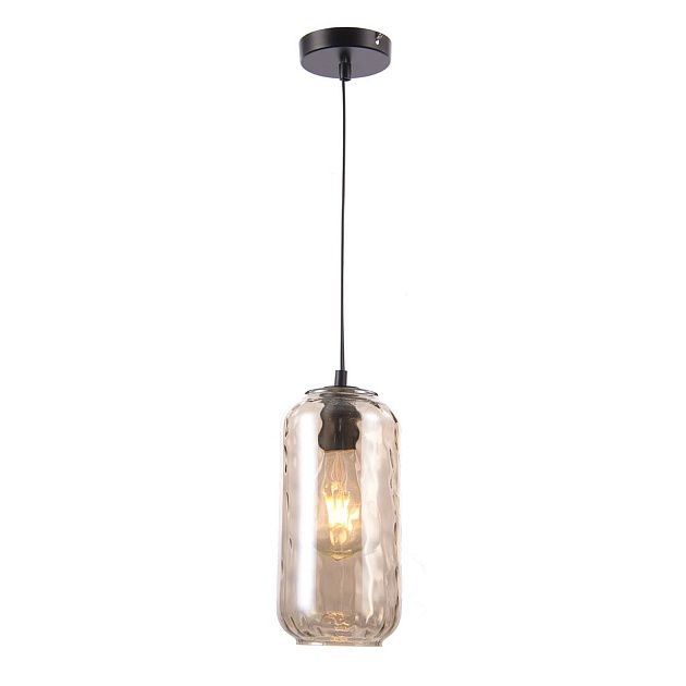 Подвесной светильник Escada Rise 10177/1S Black/Cognac Фото № 1