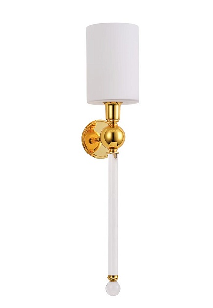 Бра Crystal Lux Mirabella AP1 Gold/White Фото № 4