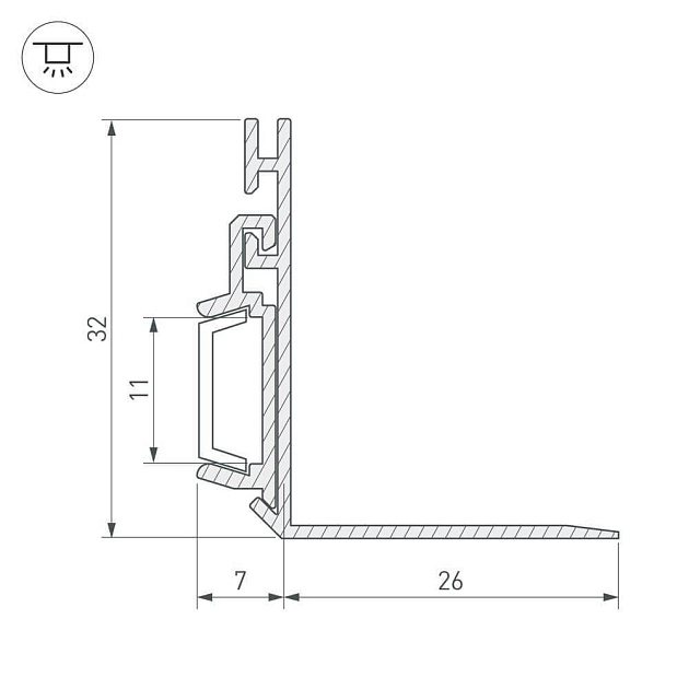Профиль Arlight PAK-90-2000 025491 Фото № 3