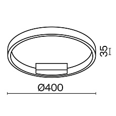 Потолочный светодиодный светильник Maytoni Rim MOD058CL-L25BK 3