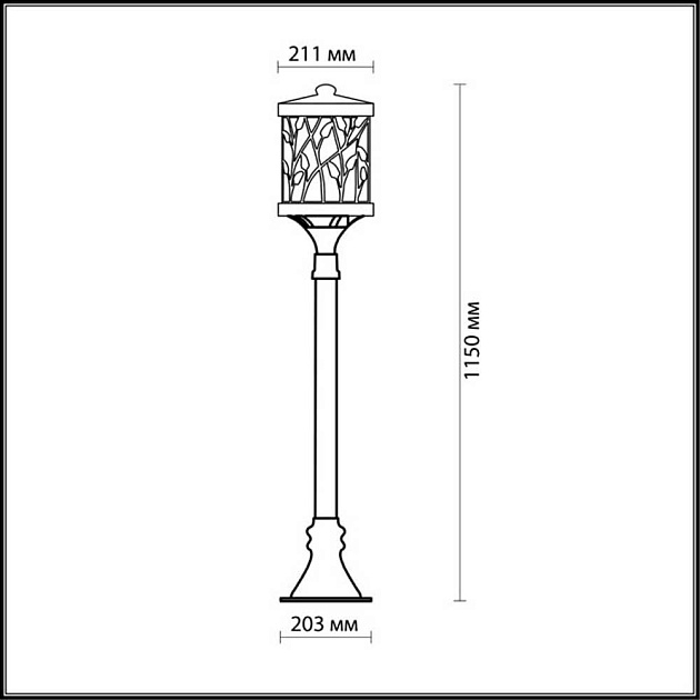 Уличный светильник Odeon Light Nature Lagra 2287/1A фото 3