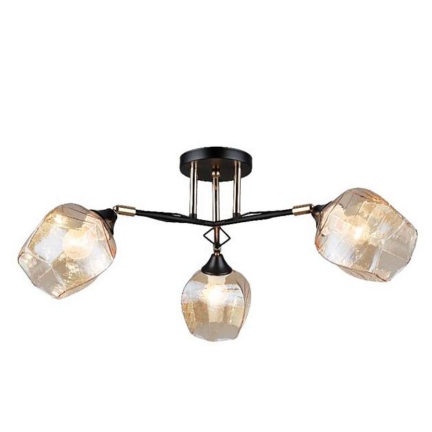 Потолочная люстра ЭкономСвет 12216/3BK+FGD BR изображение 1 Потолочная люстра ЭкономСвет 12216/3BK+FGD BR Фото № 1