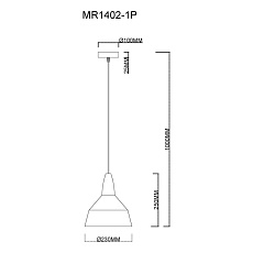 Подвесной светильник MyFar Brigitte MR1402-1P 1