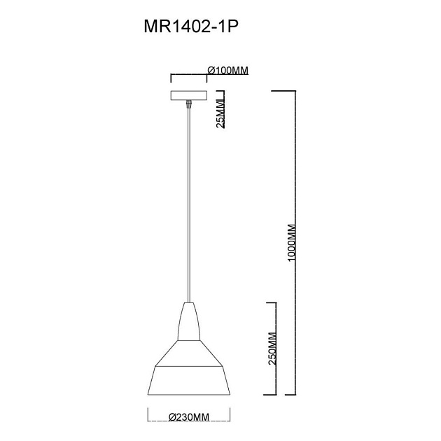 Подвесной светильник MyFar Brigitte MR1402-1P Фото № 2